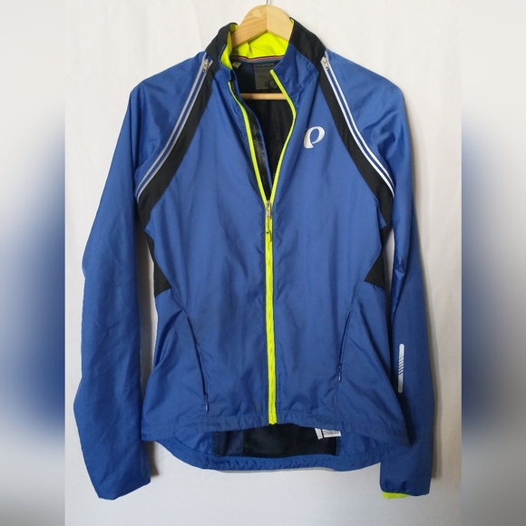 Pearl Izumi Blue and Yellow Cycling Jacket Size Medium - Picture 2 of 4